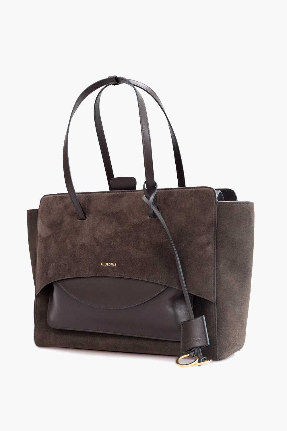 Hidesins - Flap L suede shoulder bag