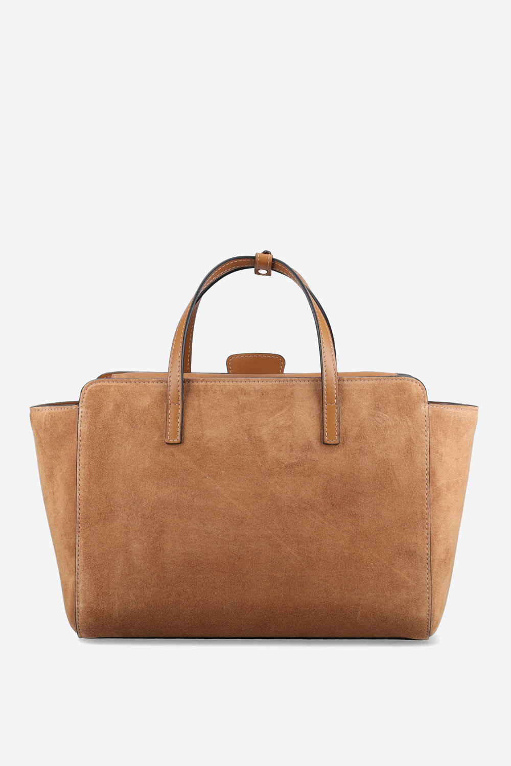 Flap M suede crossbody