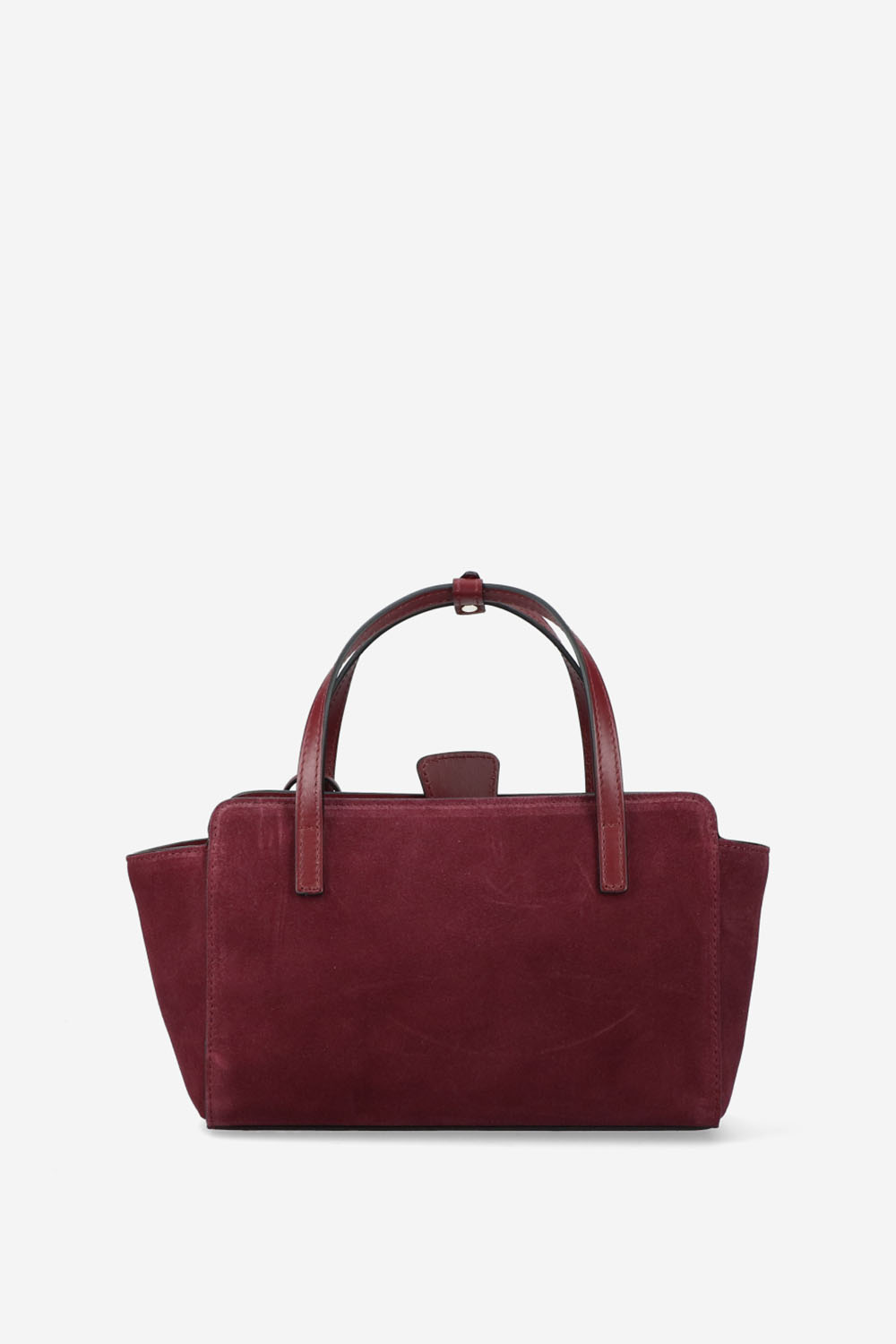 Flap S suede crossbody