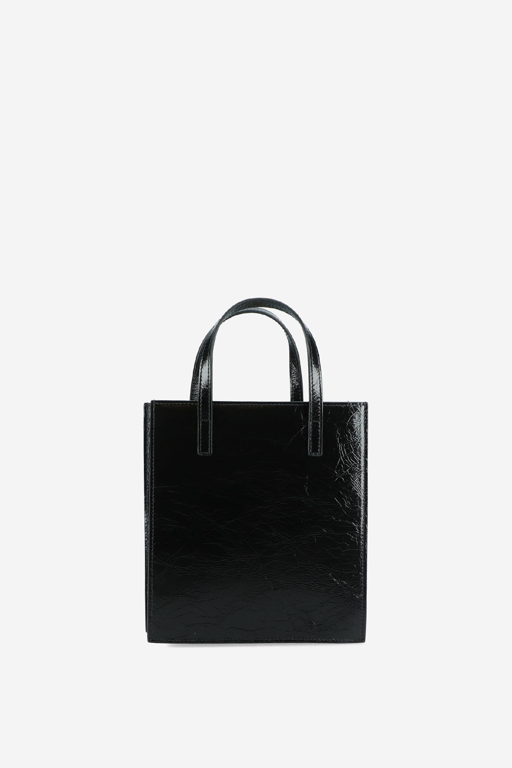 Flap J leather crossbody