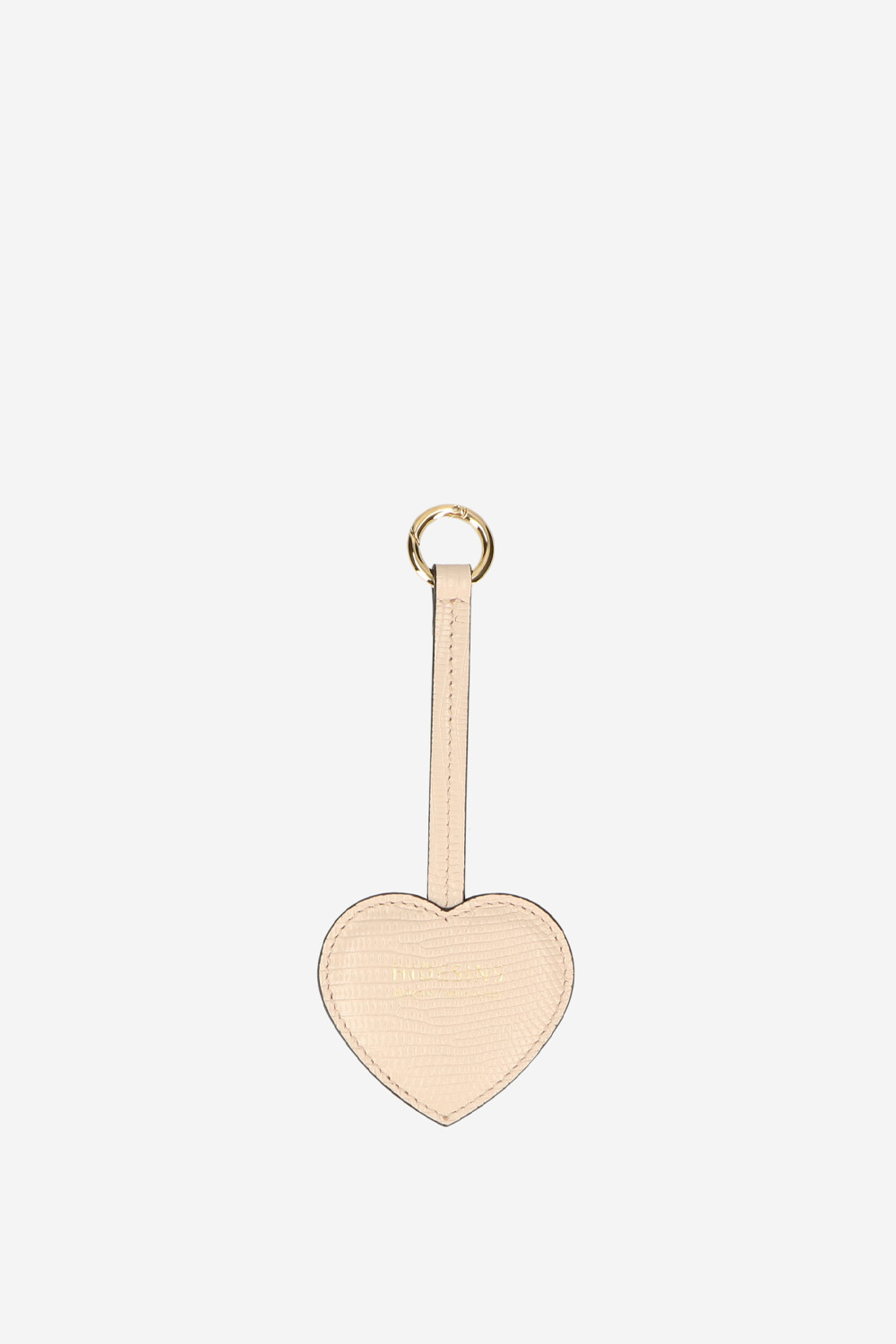 Heart leather key chain