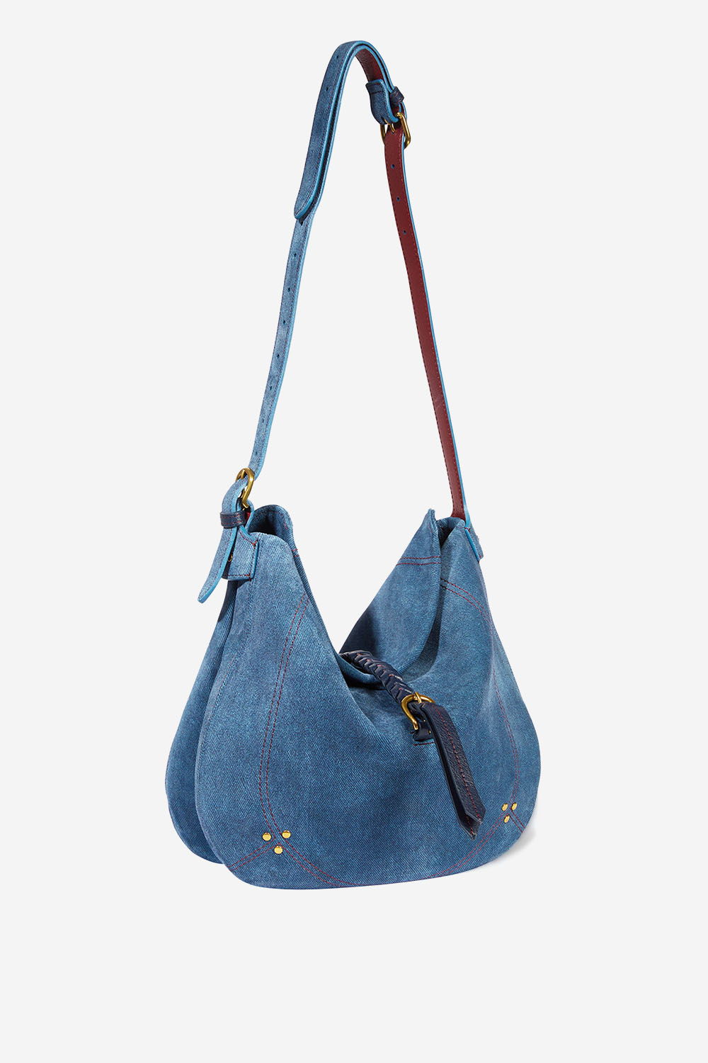 Luis denim shoulder bag