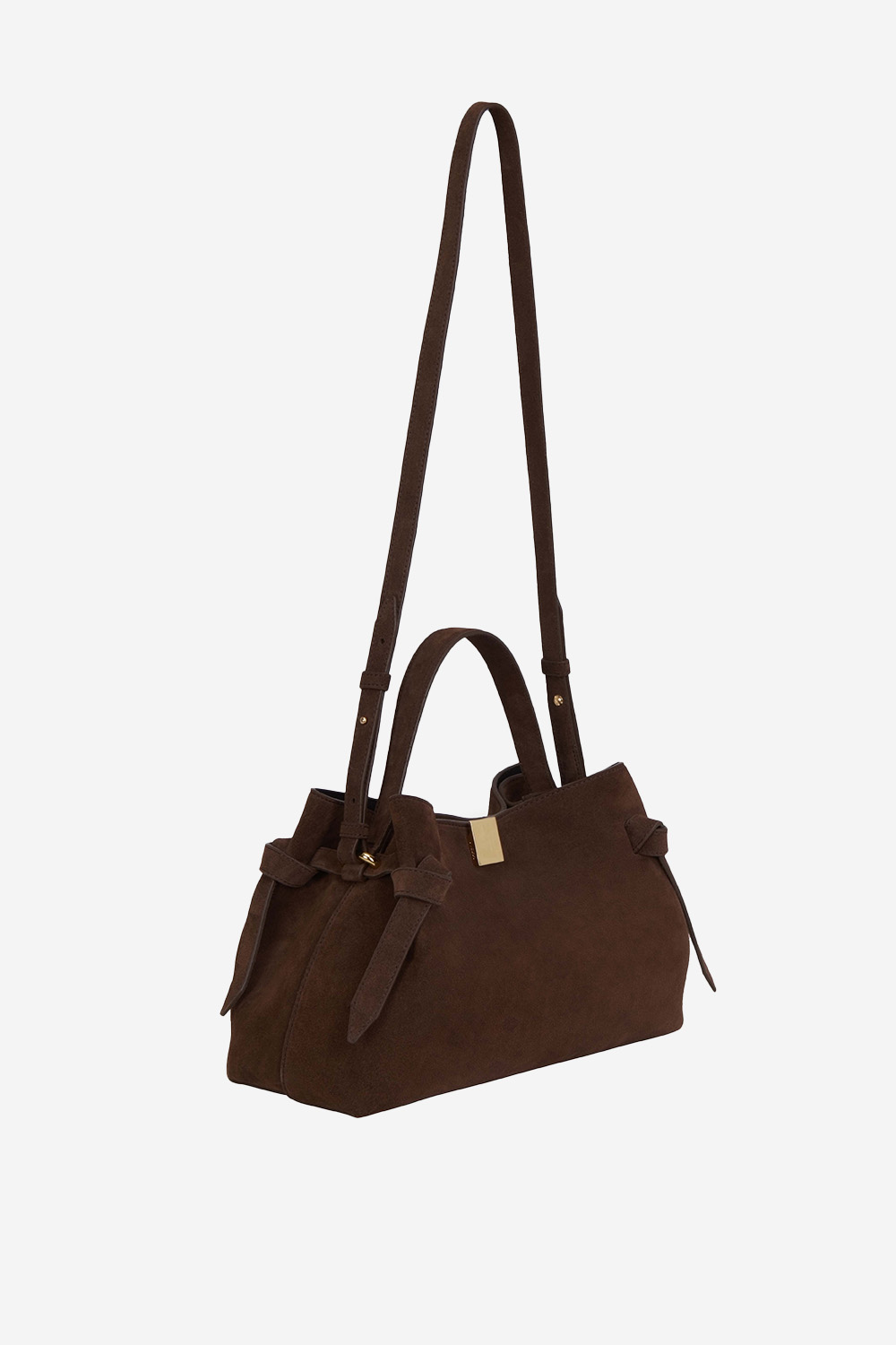 Gyoza suede crossbody