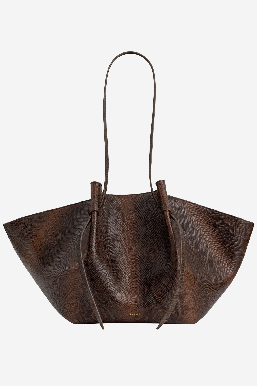 Yuzefi - Large Mochi embossed snake shoulder bag