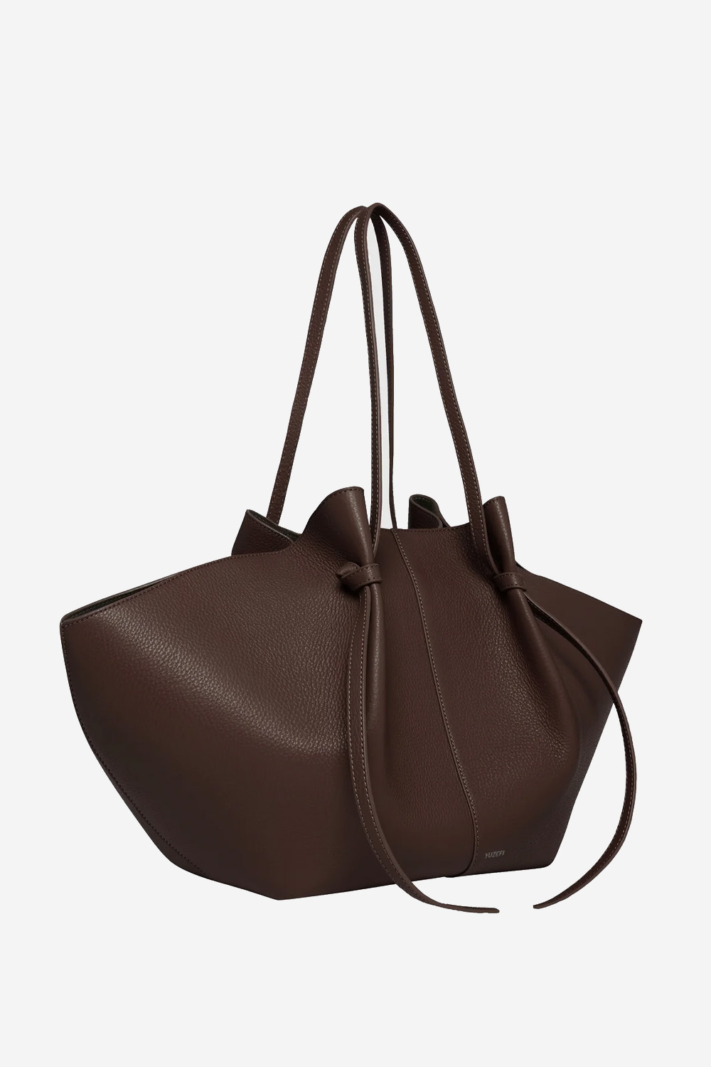 Yuzefi - Large Mochi pebble grain leather shoulder bag