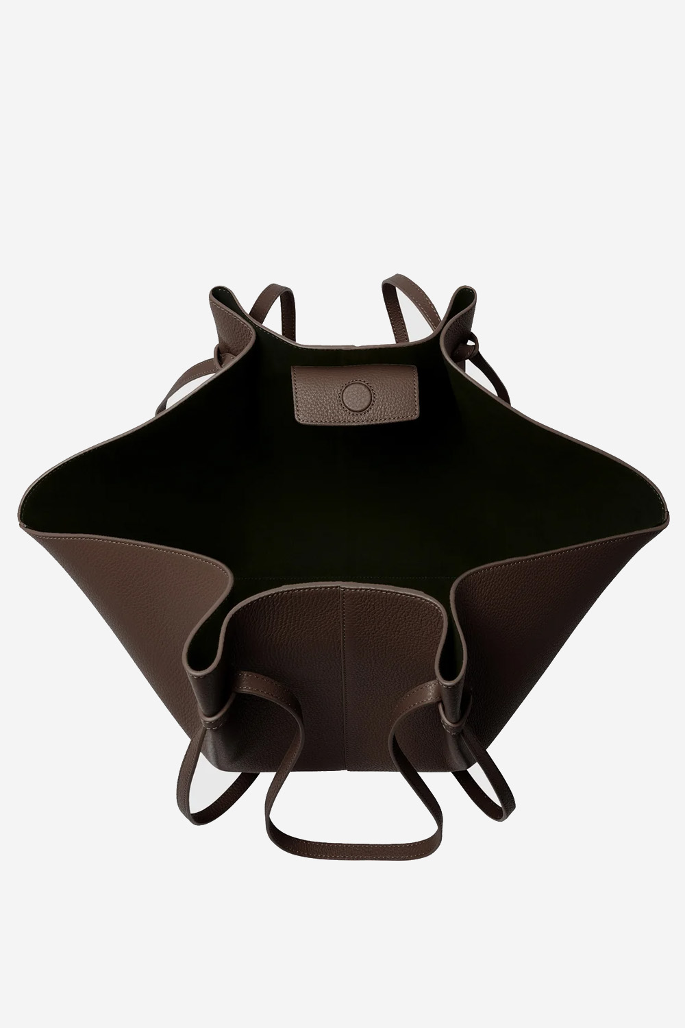 Large Mochi pebble grain leather shoulder bag