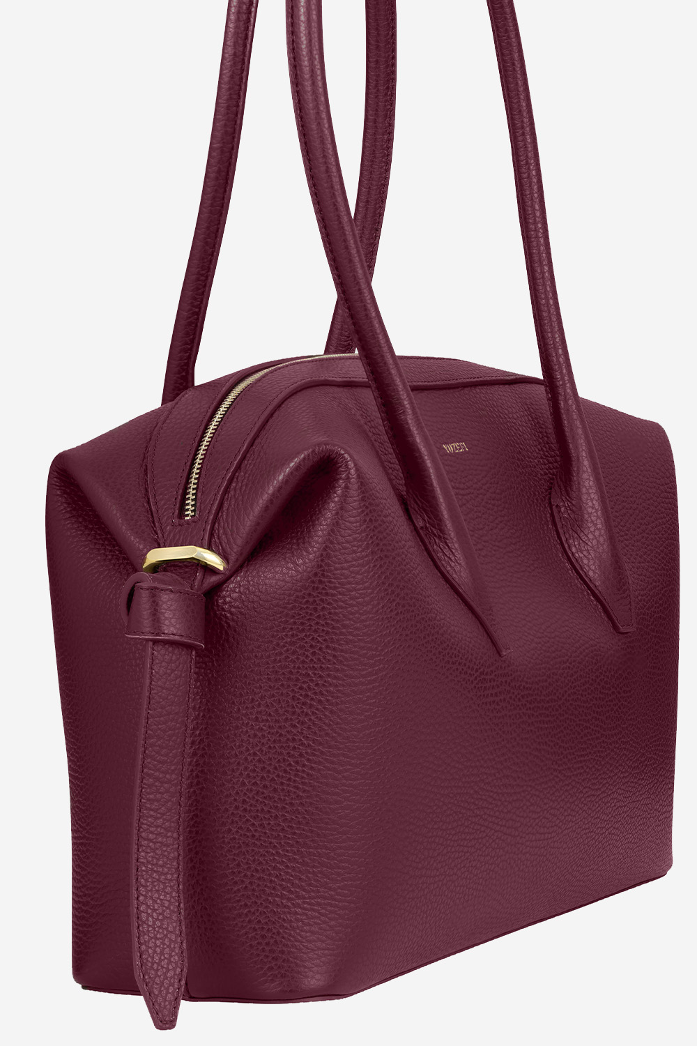 Brioche duffle pebble grain leather shoulder bag