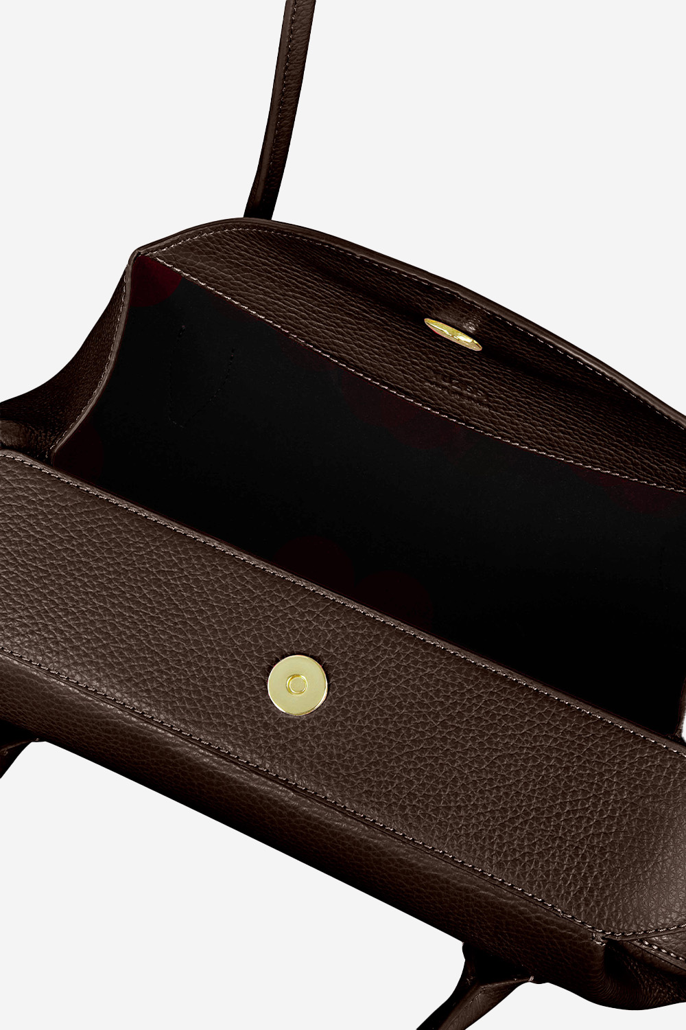 Oyster pebble grain leather shoulder bag