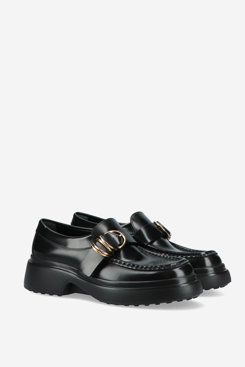 Tods - Buckled leather loafers