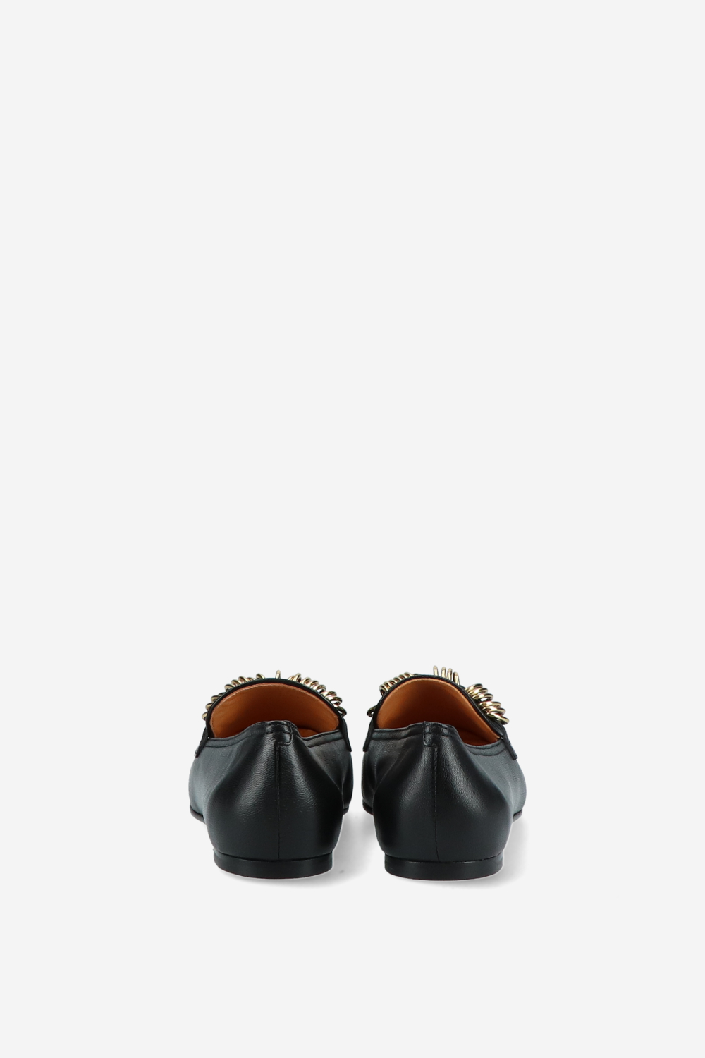 Buckled leather loafers
