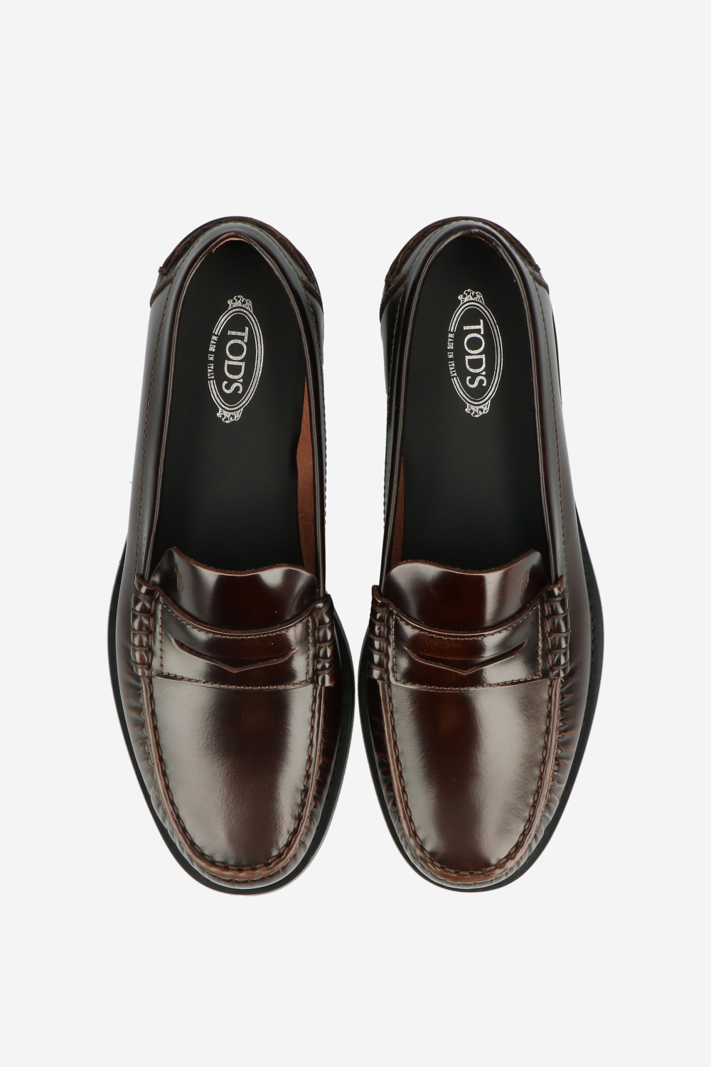 Penny leather loafers