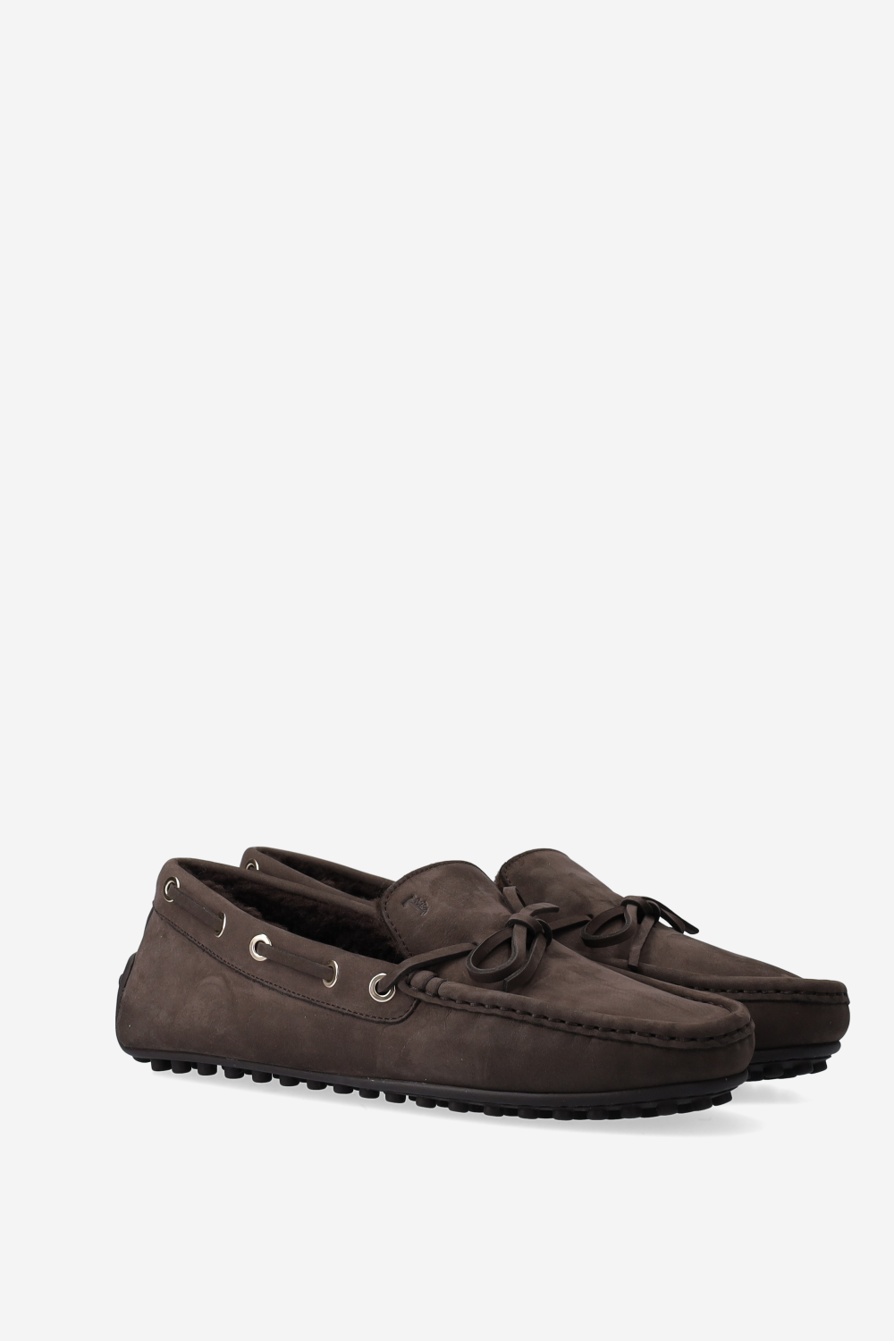 Gomma suede ballerinas