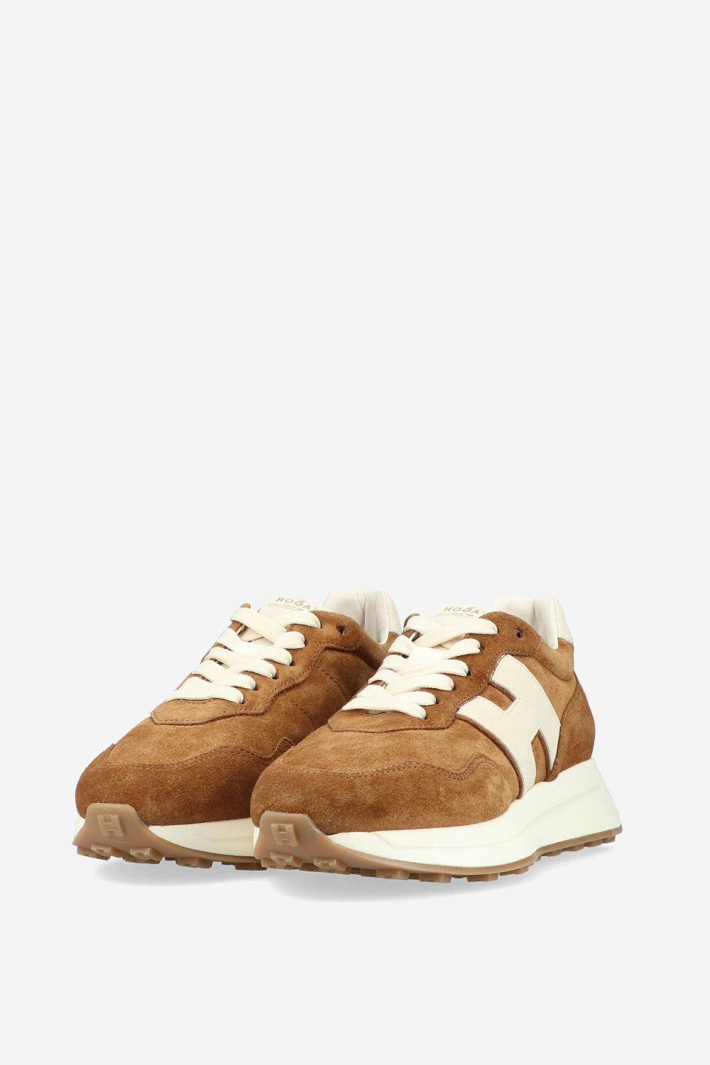 H641 h-patch suede sneakers