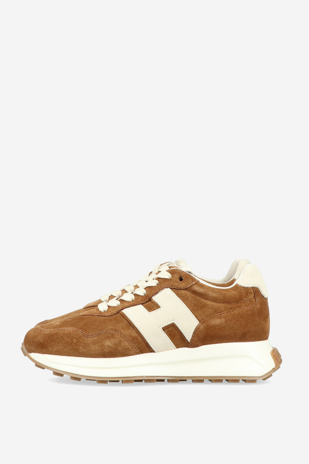 H641 h-patch suede sneakers