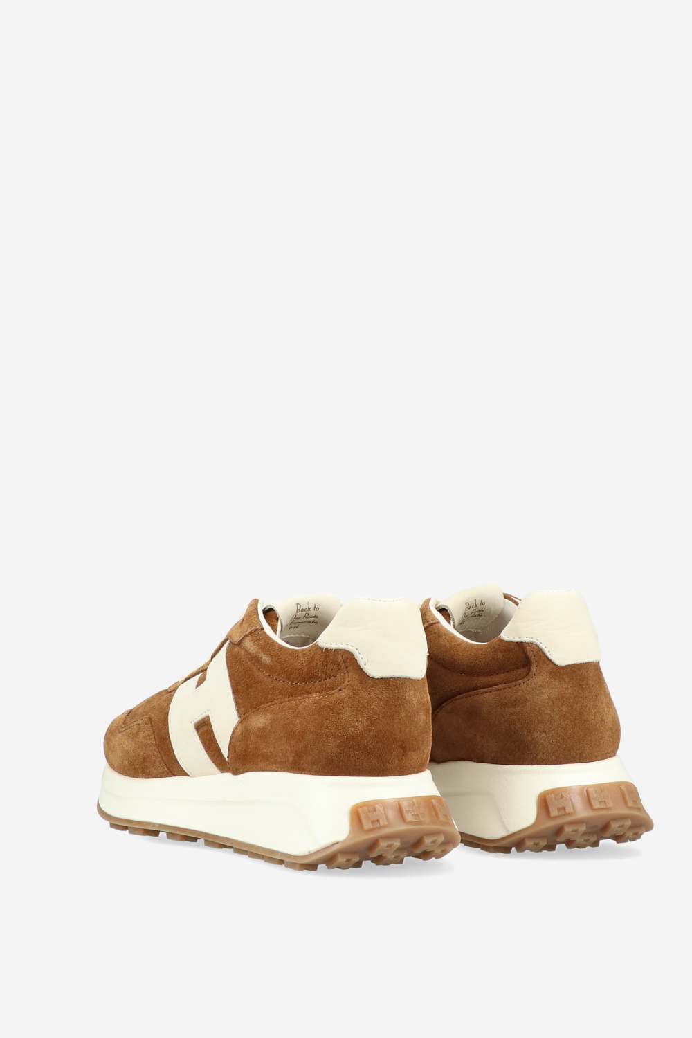 H641 h-patch suede sneakers