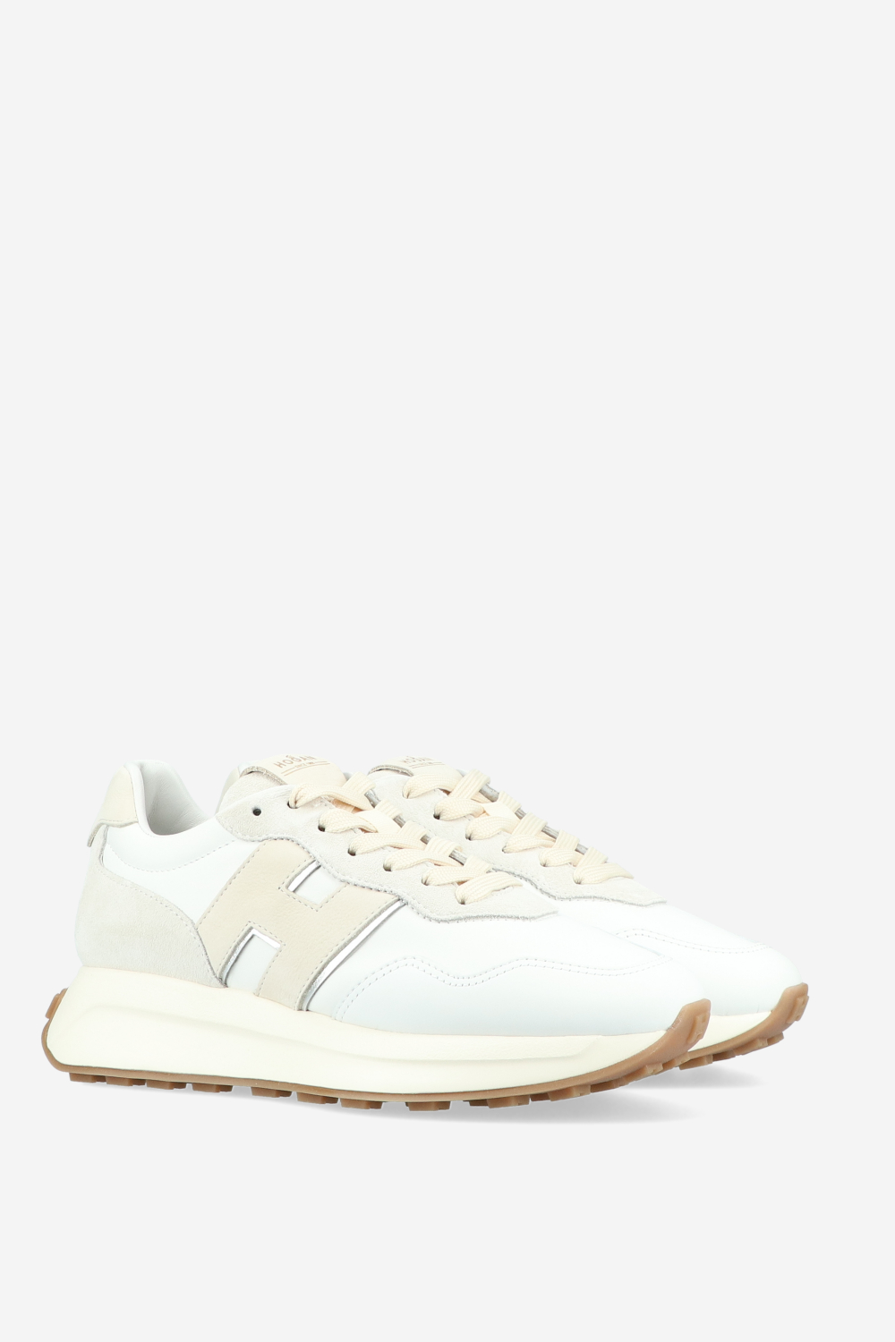 H641 h-patch leather sneakers