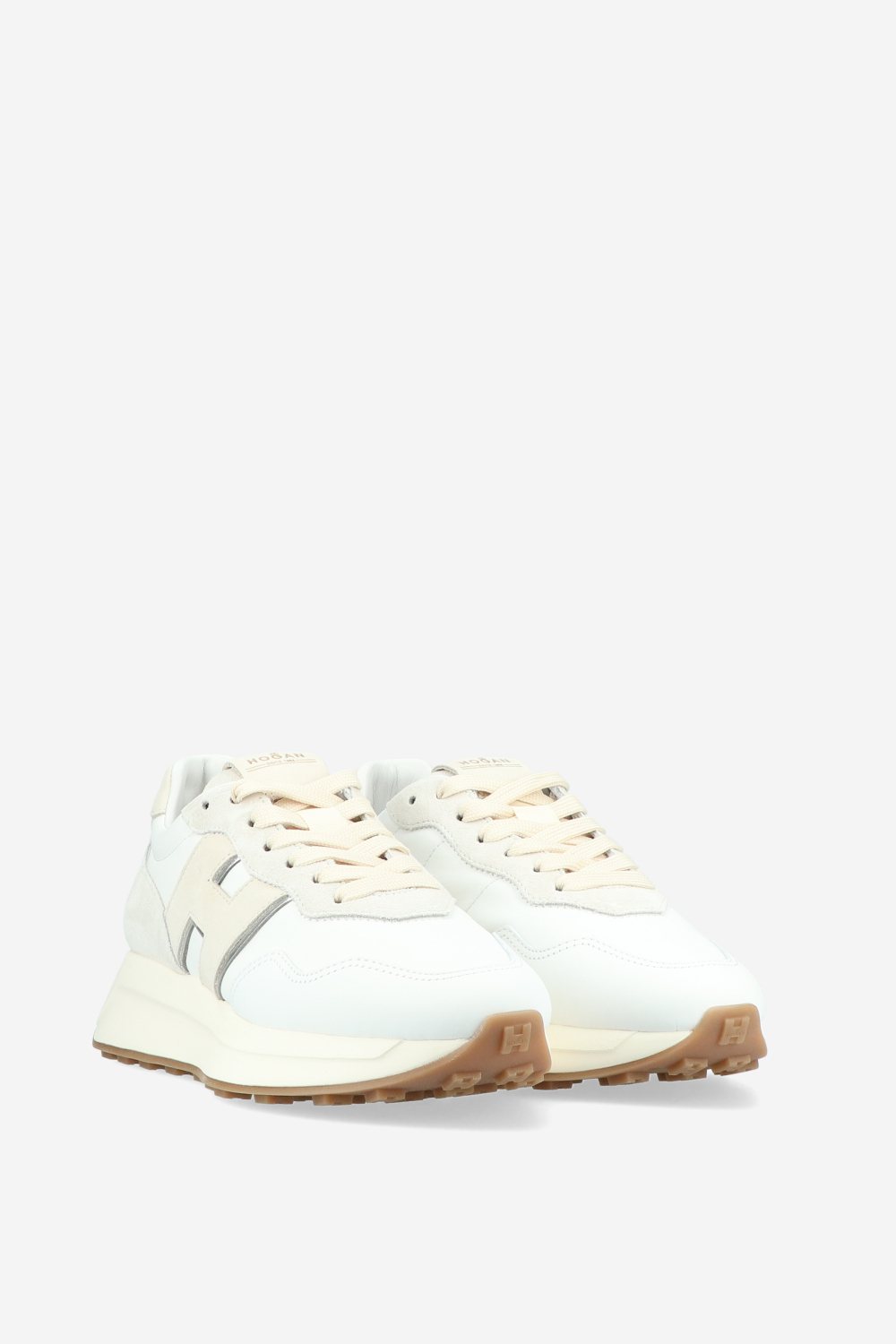 H641 h-patch leather sneakers