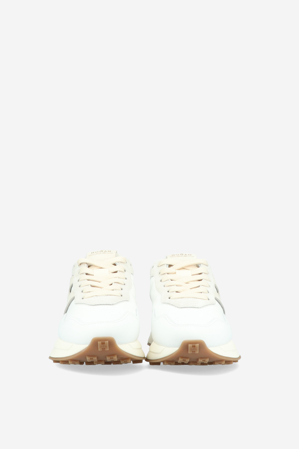 H641 h-patch leather sneakers