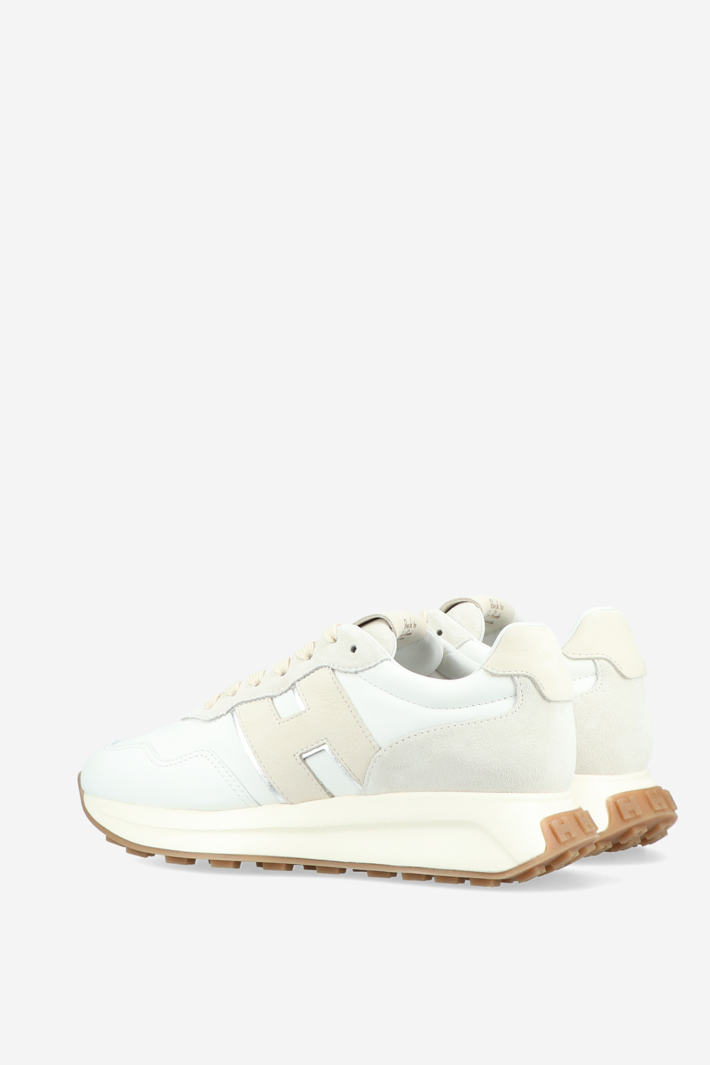 H641 h-patch leather sneakers