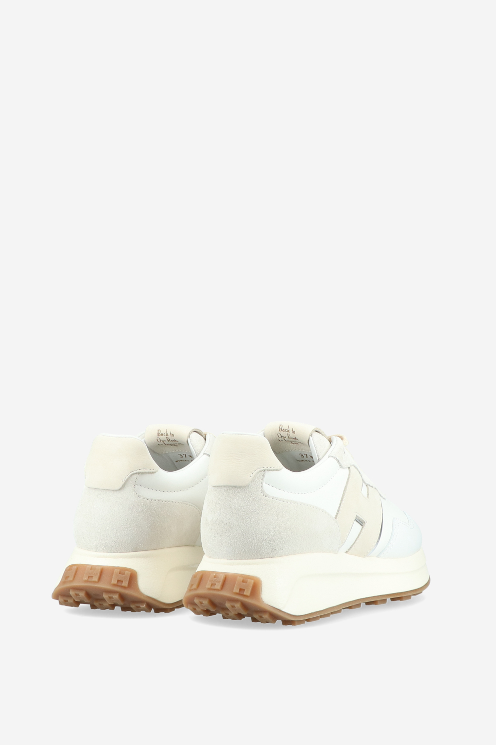 H641 h-patch leather sneakers