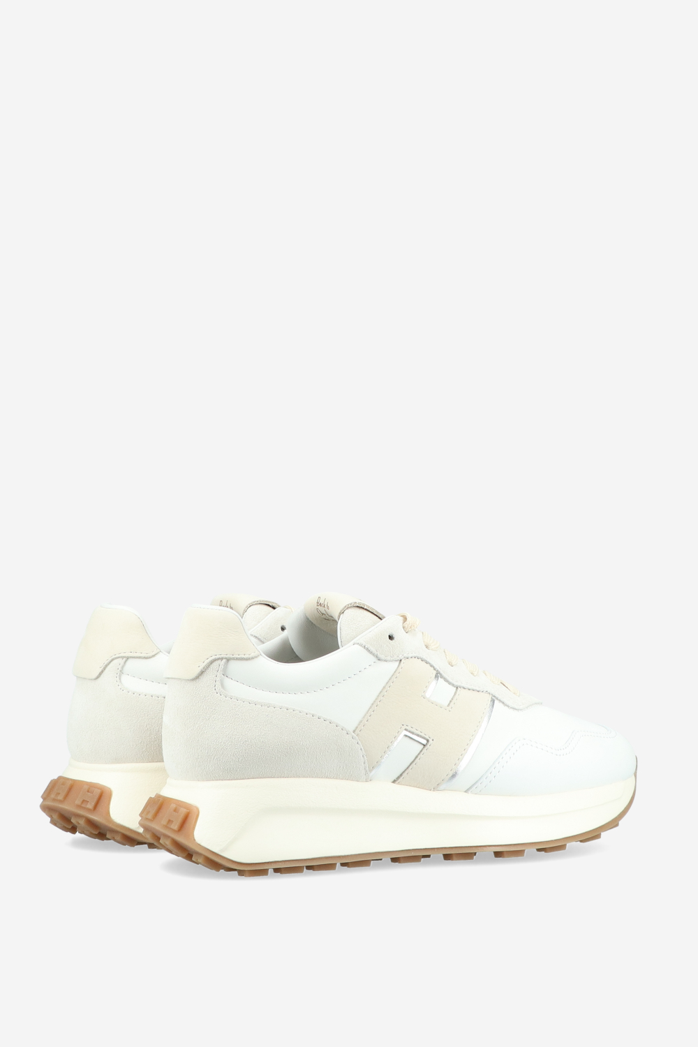 H641 h-patch leather sneakers