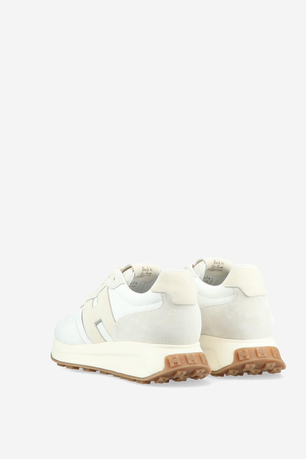 H641 h-patch leather sneakers