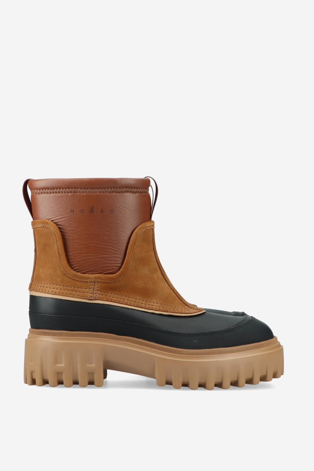 H700 leather platform boots