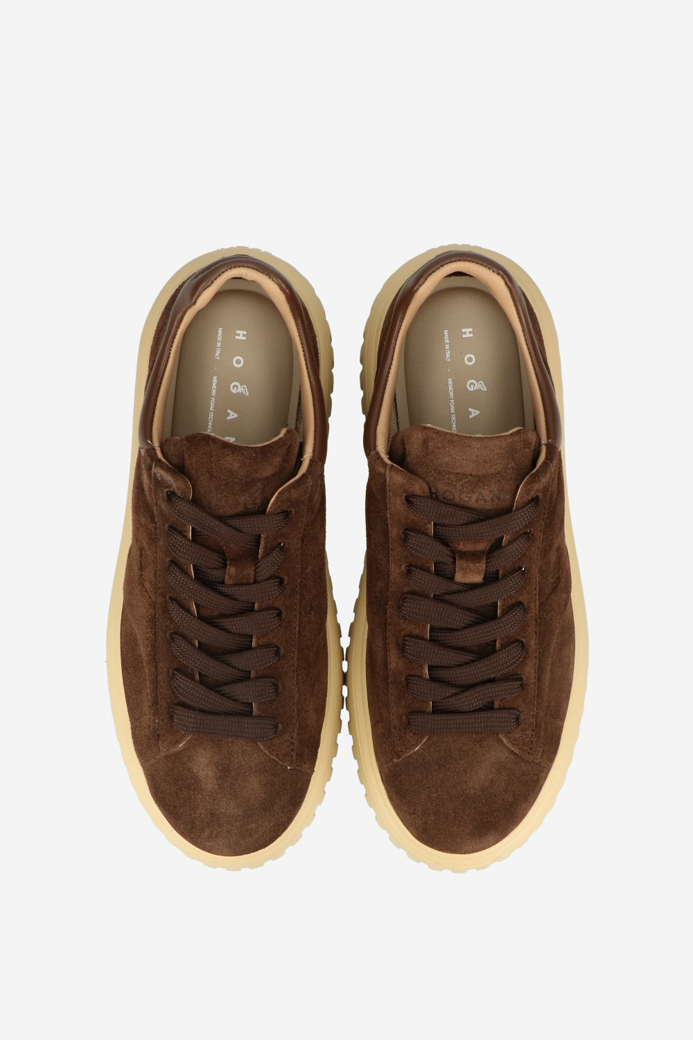 H-stripes suede sneakers