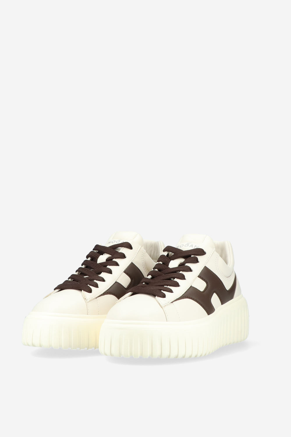 H-stripes leather sneakers