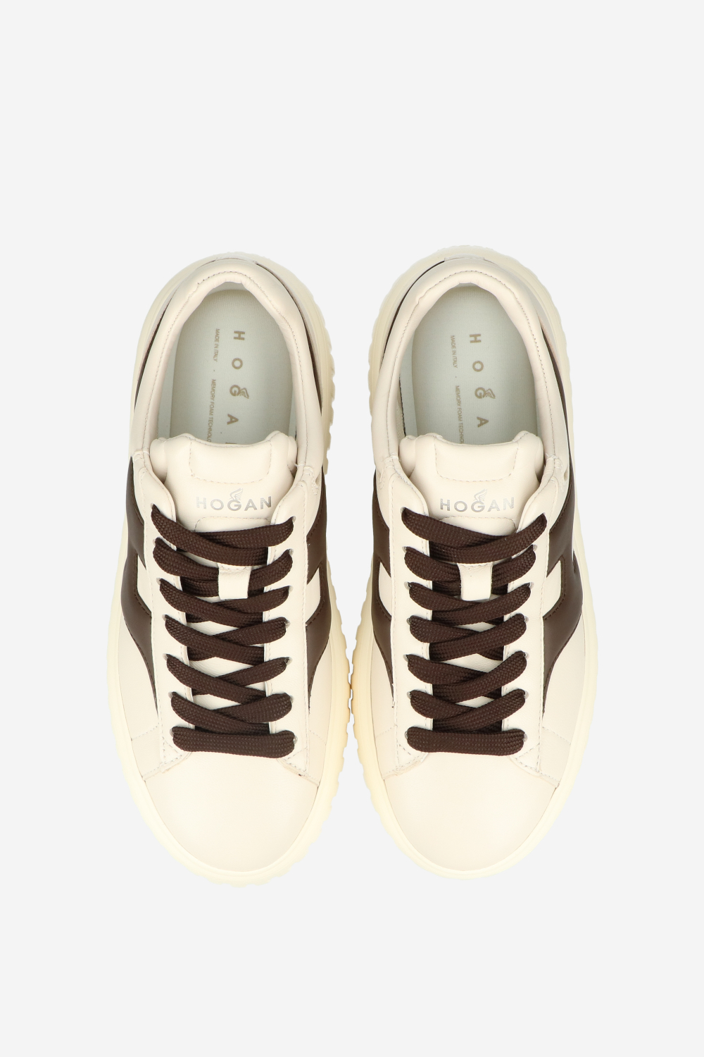 H-stripes leather sneakers