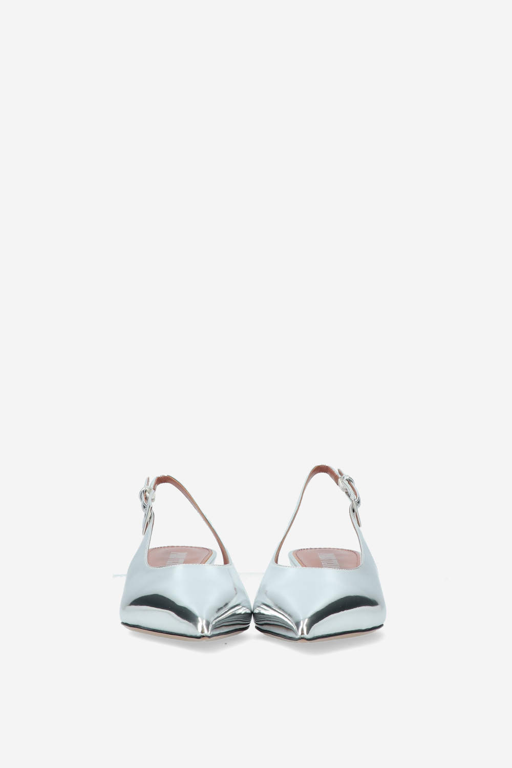 Jessica mirror leather slingbacks
