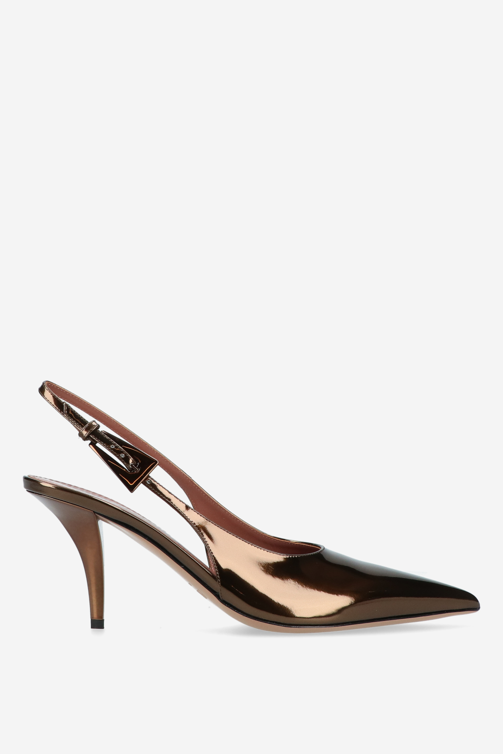 Paris Texas - Jessica mirror leather slingbacks