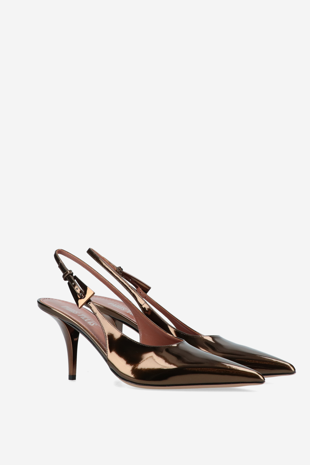 Paris Texas - Jessica mirror leather slingbacks