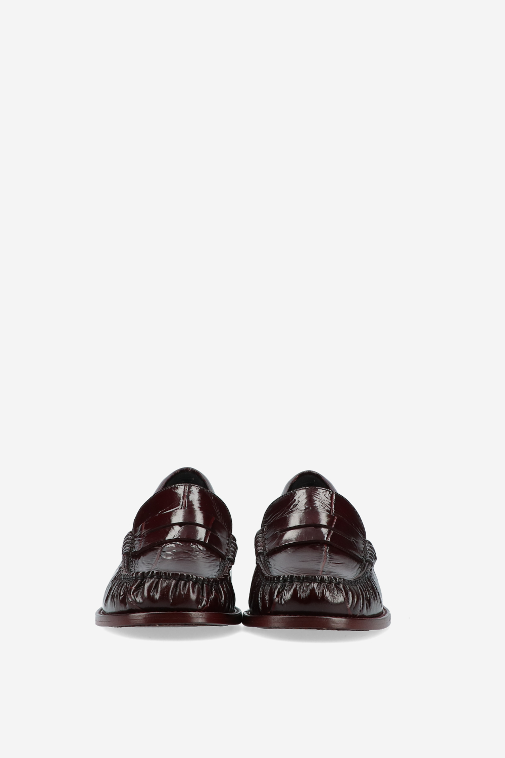 Dylan croco embossed loafers