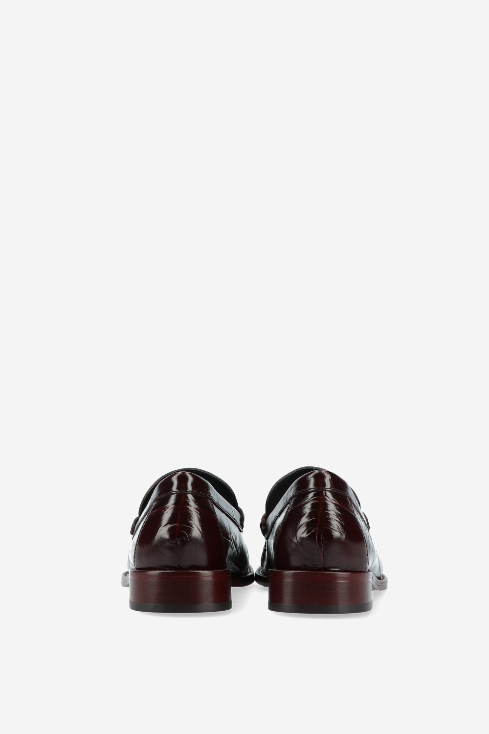 Dylan croco embossed loafers