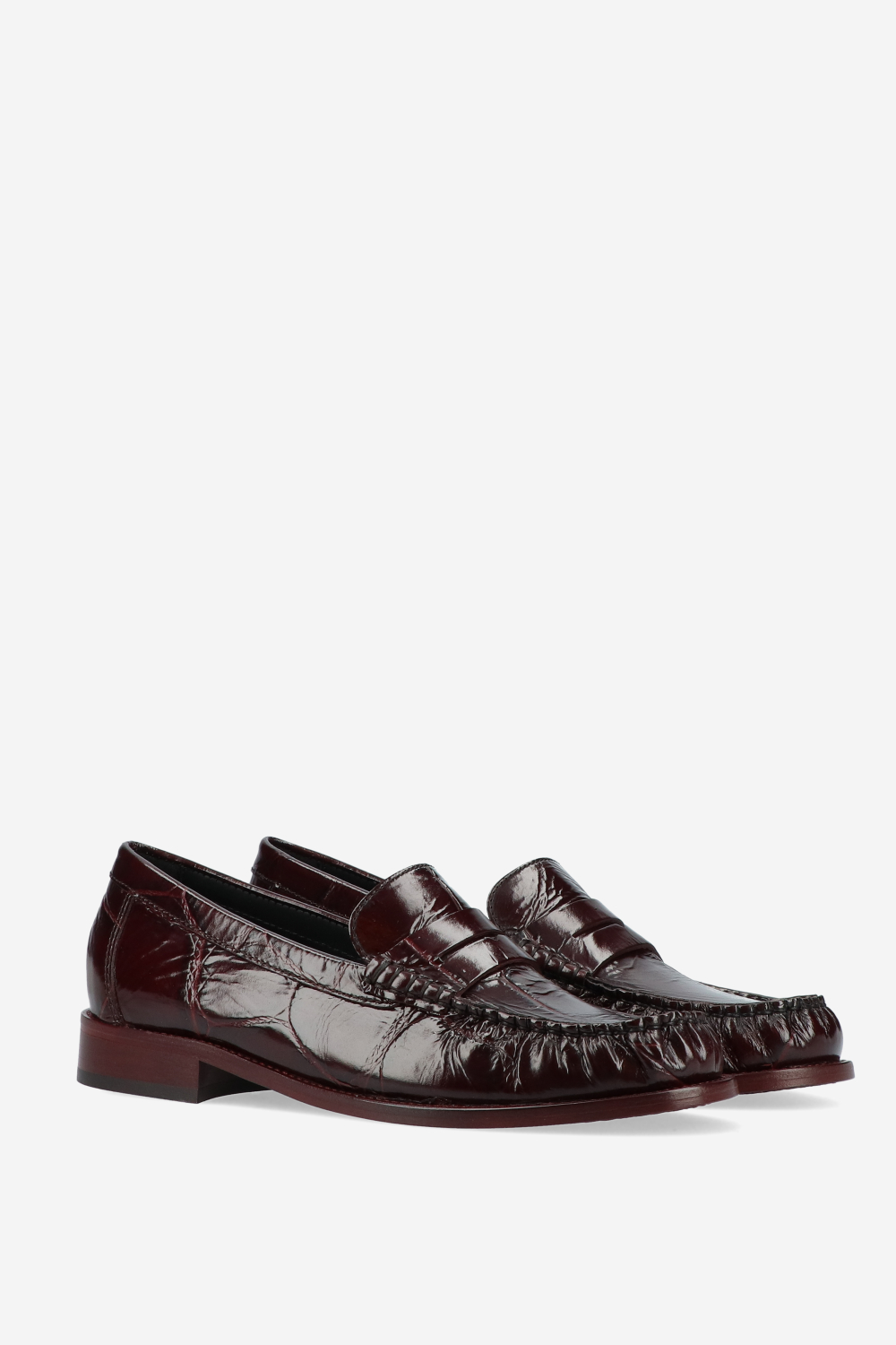 Paris Texas - Dylan croco embossed loafers
