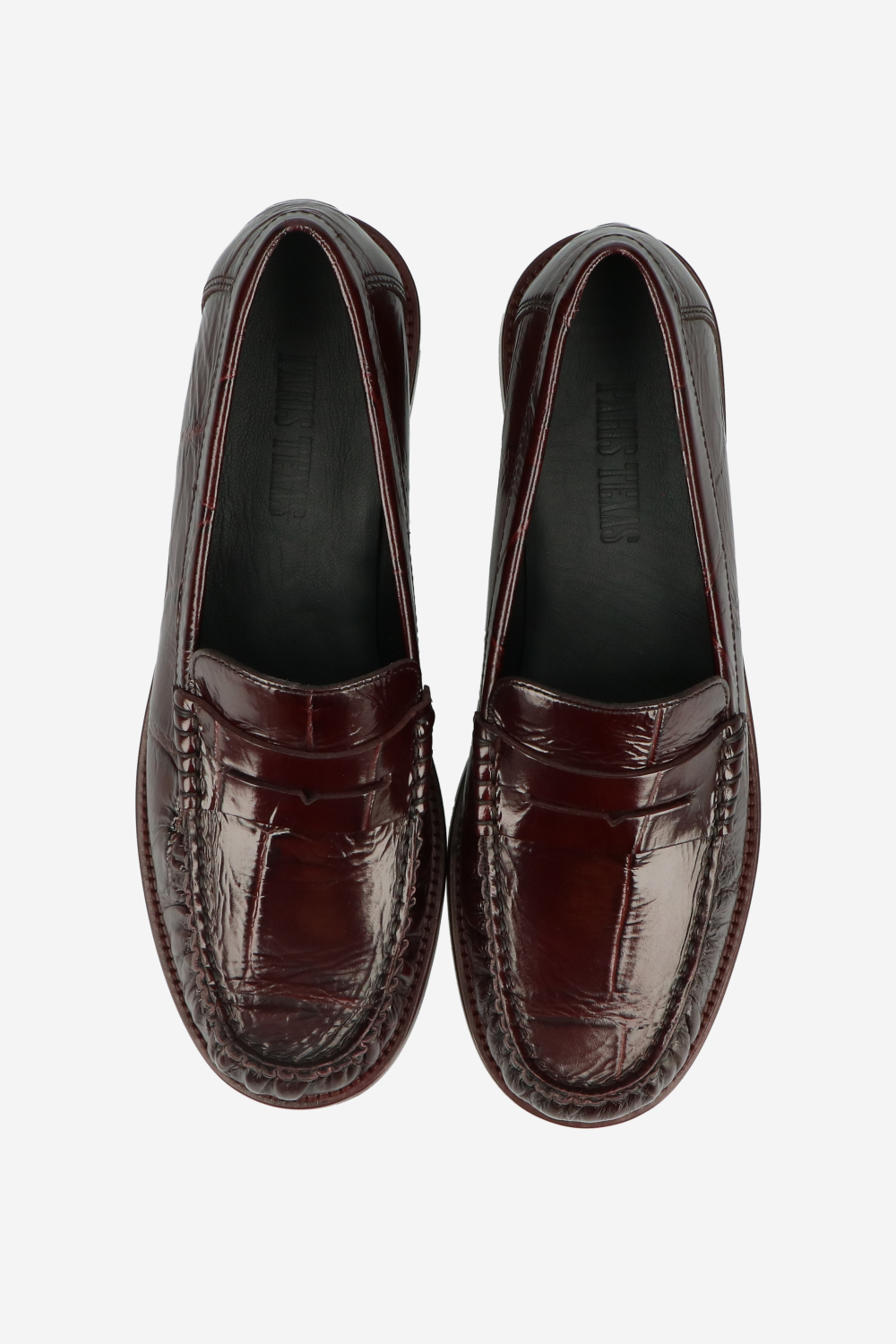 Dylan croco embossed loafers