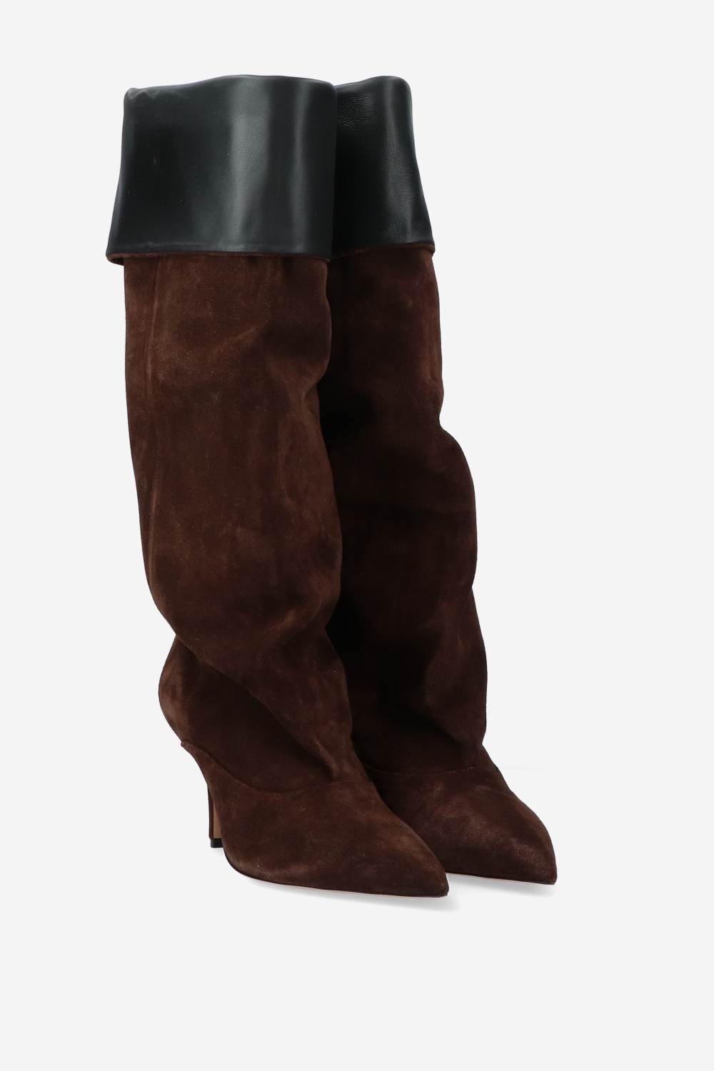 Ines reverse suede midcalf boots