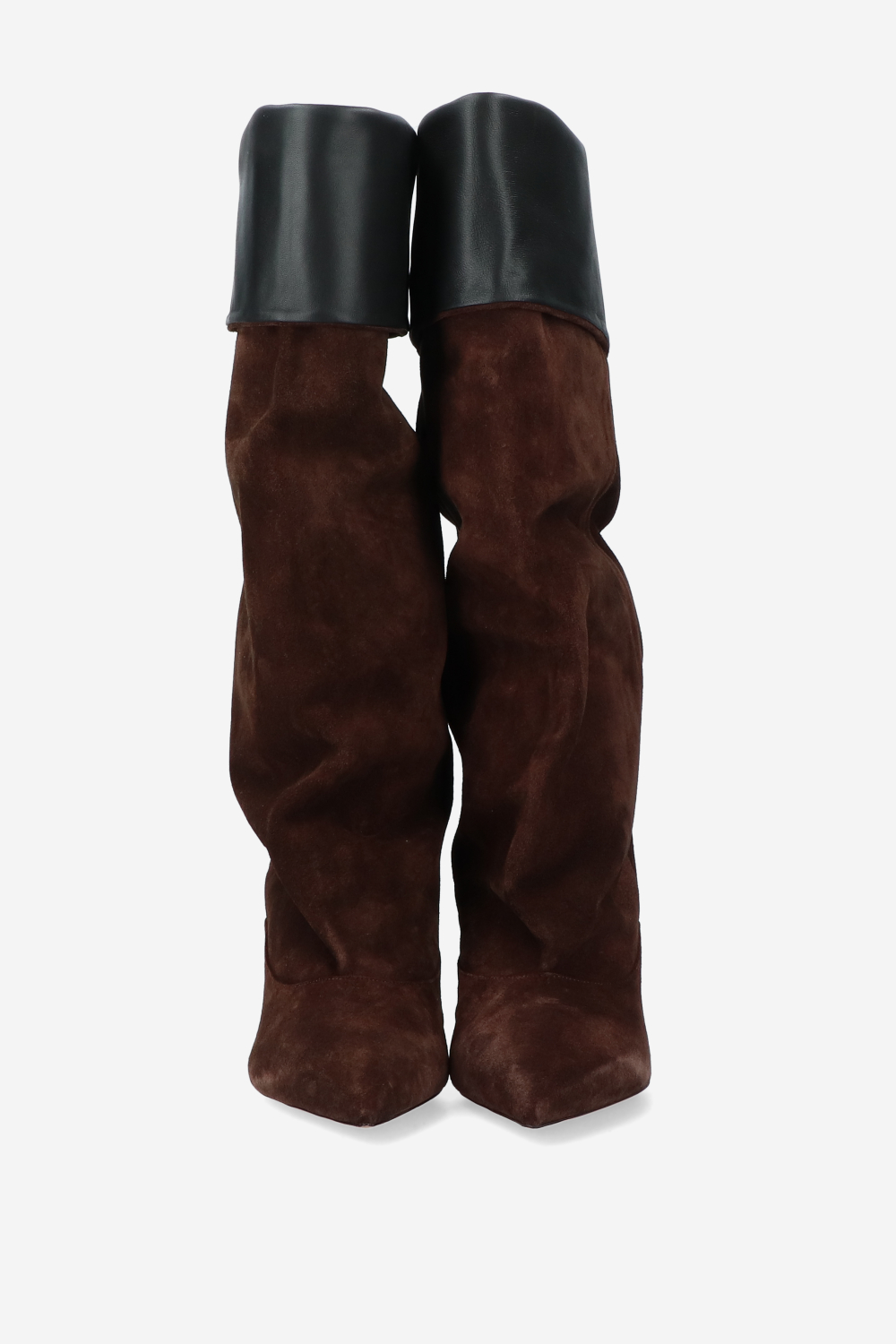 Ines reverse suede midcalf boots