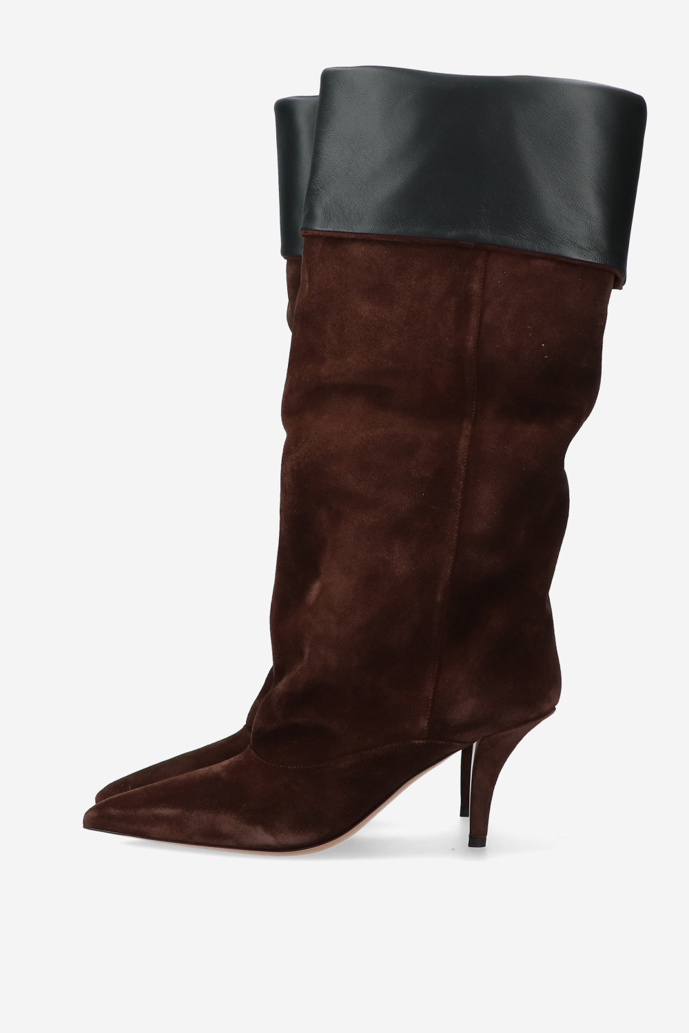 Ines reverse suede midcalf boots