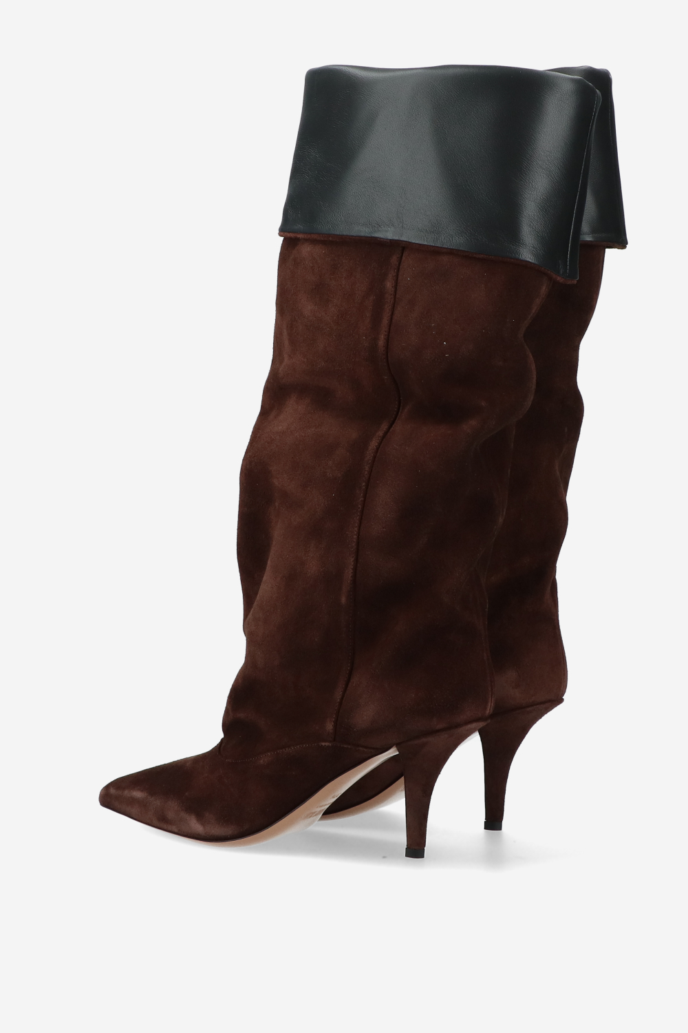 Ines reverse suede midcalf boots