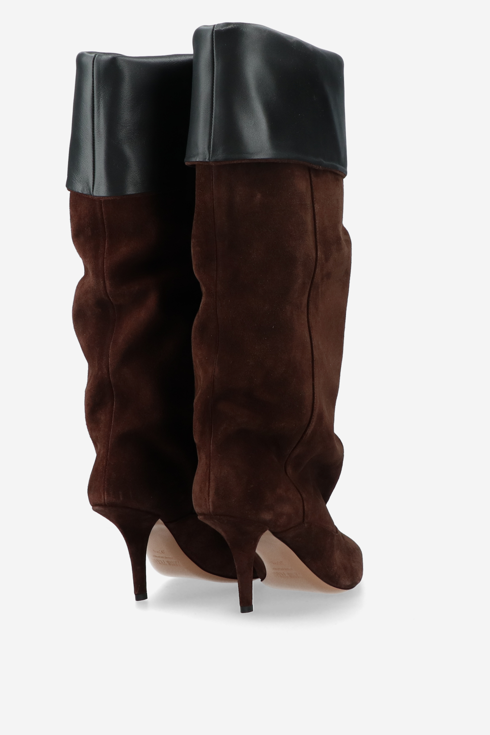Ines reverse suede midcalf boots