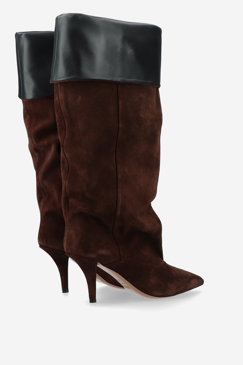 Ines reverse suede midcalf boots
