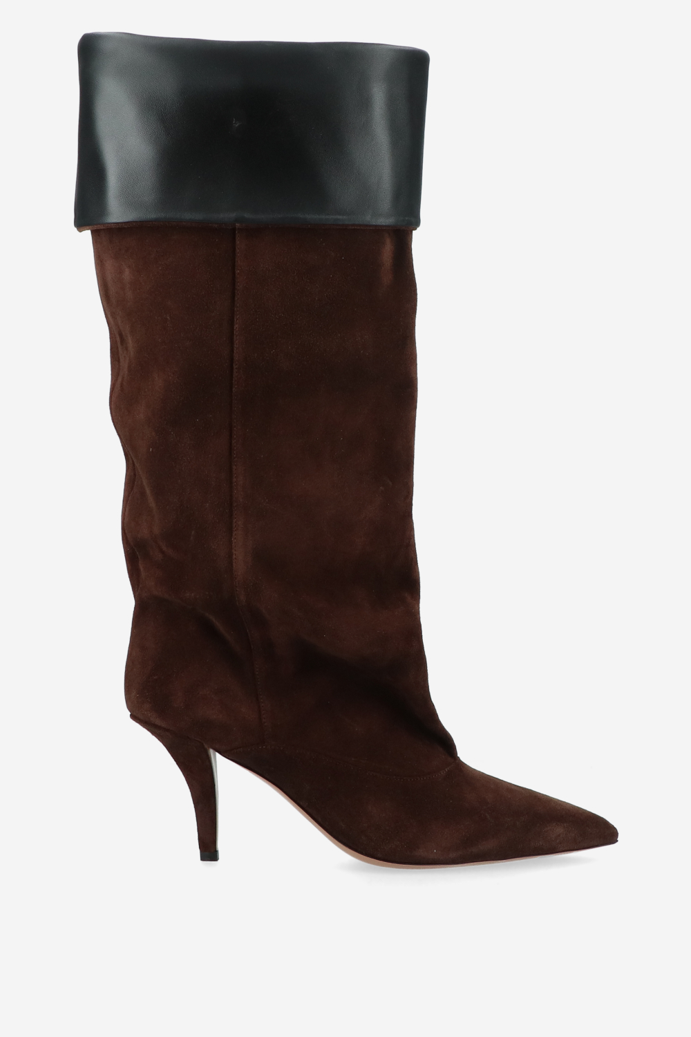 Paris Texas - Ines reverse suede midcalf boots