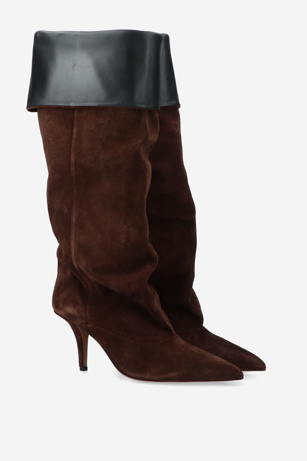 Paris Texas - Ines reverse suede midcalf boots