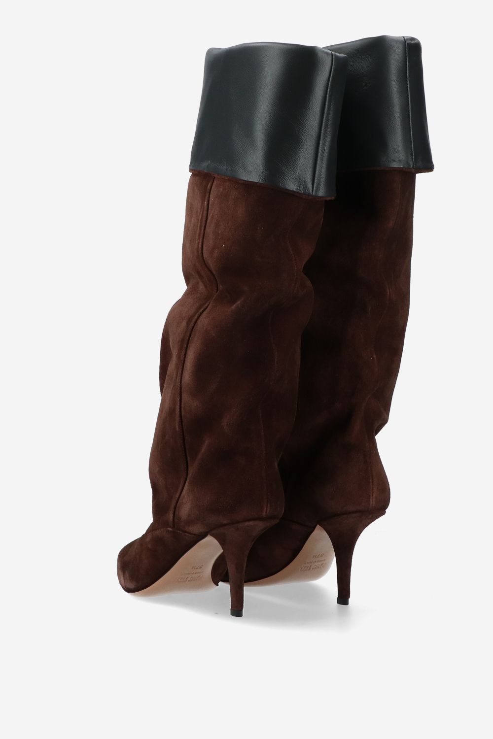 Ines reverse suede midcalf boots