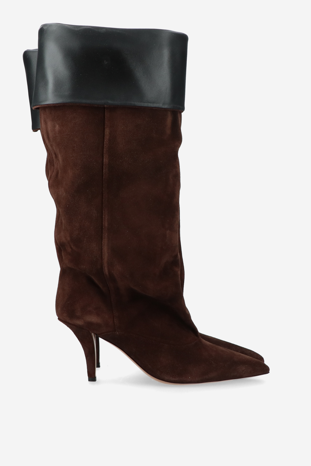 Ines reverse suede midcalf boots