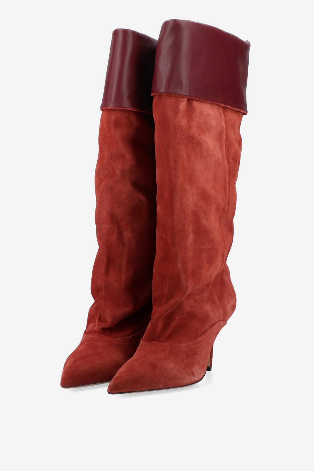 Ines reverse suede midcalf boots