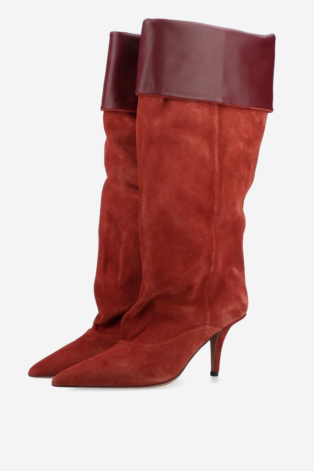 Ines reverse suede midcalf boots