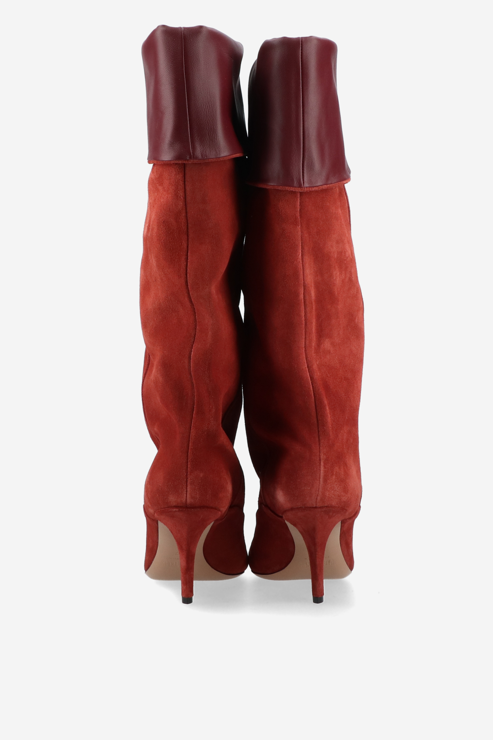 Ines reverse suede midcalf boots